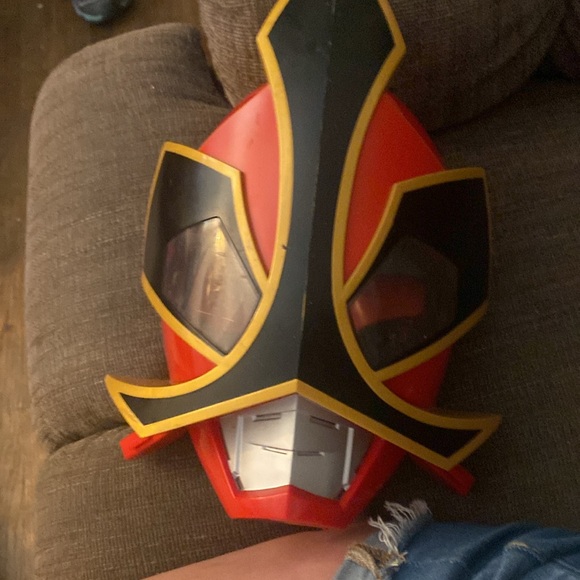 Power rangers red deluxe samurai megaforce ranger talking mask helmet - Picture 6 of 7